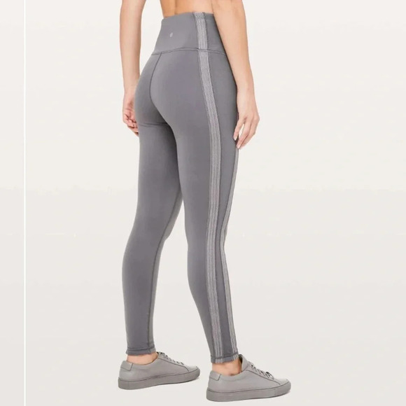 Lululemon Power Lines Pant *28" - Titanium / Dark Chrome - Size 4 - Picture 5 of 12